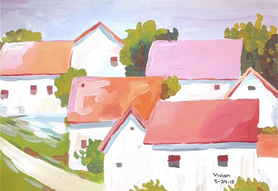 Houses painting